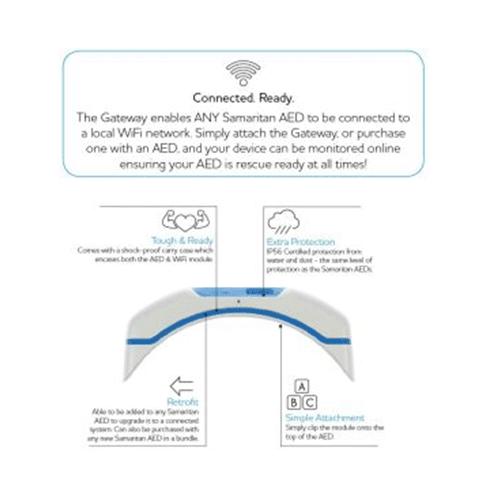 HEARTSINE Samaritan AED Defibrillator Gateway Wi-Fi Module 350P 360P 500P SAM-GW - SuperOffice