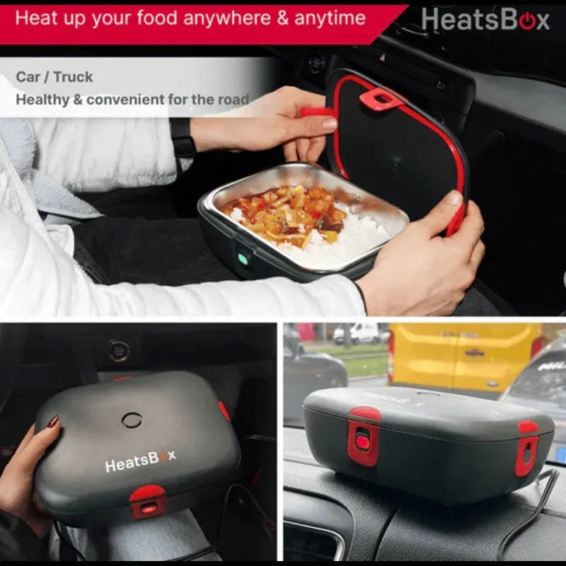 HeatsBox Drive Portable Lunchbox Smart Heated Car Truck Caravan 12/24V HB-05-102B (Drive) - SuperOffice