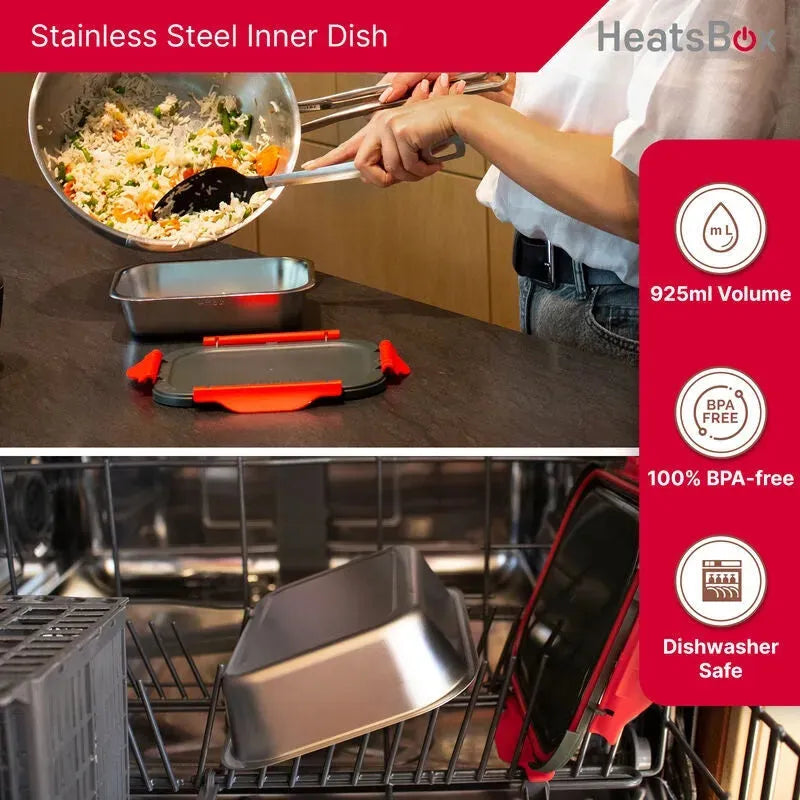 HeatsBox Drive Portable Lunchbox Smart Heated Car Truck Caravan 12/24V HB-05-102B (Drive) - SuperOffice