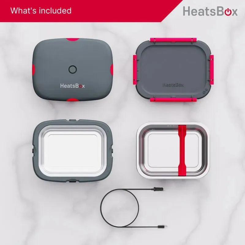 HeatsBox Drive Portable Lunchbox Smart Heated Car Truck Caravan 12/24V HB-05-102B (Drive) - SuperOffice