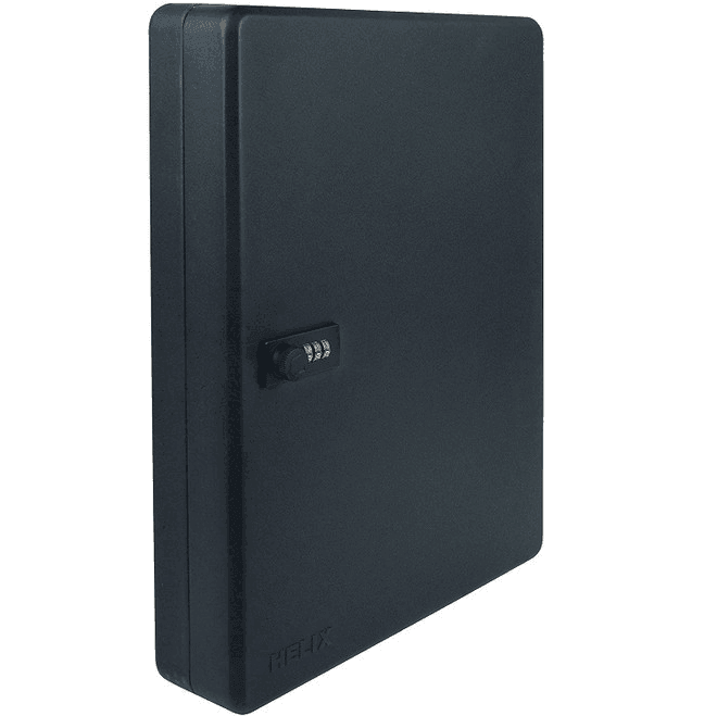 Helix Combination Lock Key Cabinet Safe Box 150 Keys Keysafe Black 521551 - SuperOffice