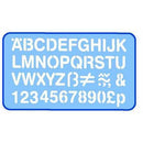 Helix Letter Stencil 20Mm 352760 - SuperOffice