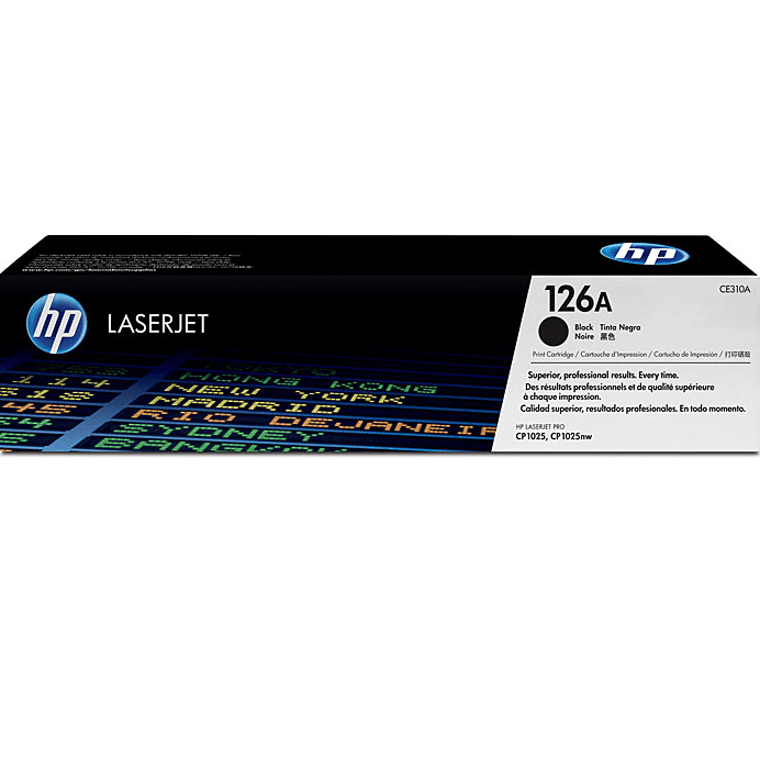 HP 126A Toner Ink Cartridge Black LaserJet Genuine CE310A CE310A - SuperOffice