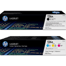 HP 126A Toner Ink Cartridge Black/Cyan/Magenta/Yellow Set LaserJet Genuine HP 126A Colour + Black - SuperOffice