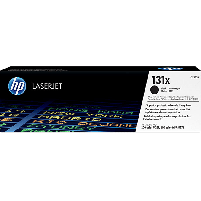 HP 131X Toner Ink Cartridge High Yield Cartridge Black CF210X CF210X - SuperOffice