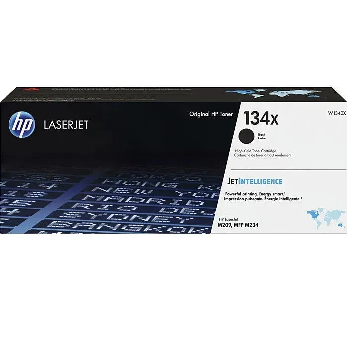 HP 134X Toner Ink Cartridge High Yield Black W1340X Genuine Original M209 M234 W1340X - SuperOffice