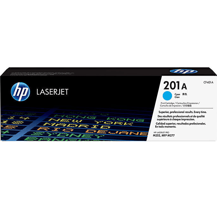 HP 201A Toner Ink Cartridge Cyan CF401A Genuine Original LaserJet CF401A - SuperOffice