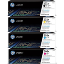 HP 202A LaserJet Toner Ink Cartridge Black Cyan Magenta Yellow Set JetIntelligence HP 202A Set - SuperOffice