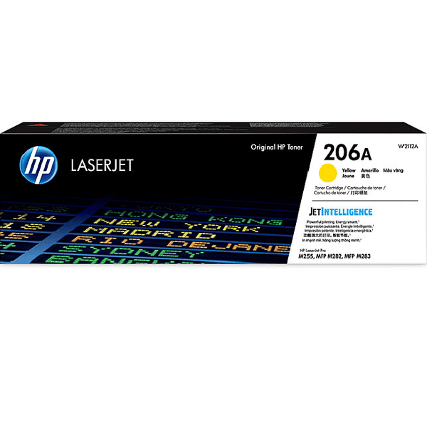 HP 206A Toner Ink Cartridge Yellow LaserJet Genuine W2112A - SuperOffice