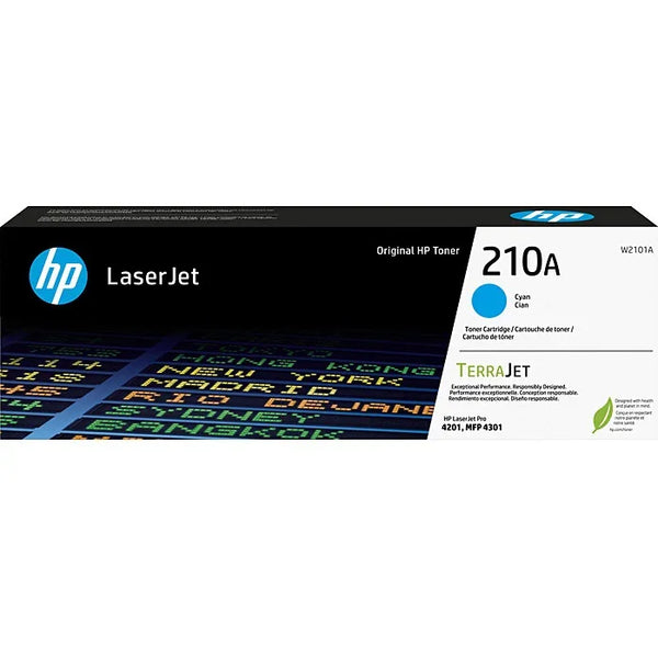 HP 210A Toner Ink Cartridge LaserJet TerraJet Cyan Genuine Original W2101A W2101A - SuperOffice