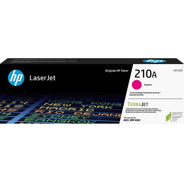 HP 210A Toner Ink Cartridge LaserJet TerraJet Magenta Genuine Original W2103A W2103A - SuperOffice