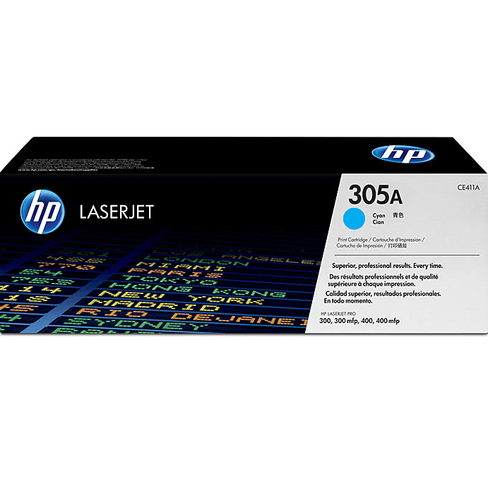 HP 305A Toner Ink Cartridge Cyan LaserJet Genuine CE411A - SuperOffice