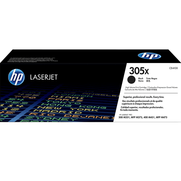 HP 305X Toner Ink Cartridge High Yield CE410X Black Genuine Original CE410X - SuperOffice