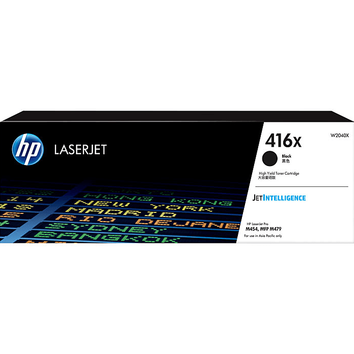 HP 416X Toner Ink Cartridge High Yield Black/Cyan/Magenta/Yellow Set LaserJet Pro Genuine HP 416X Set - SuperOffice