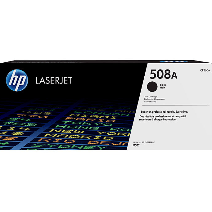 HP 508A Toner Ink Cartridge Black Genuine LaserJet CF360A CF360A - SuperOffice