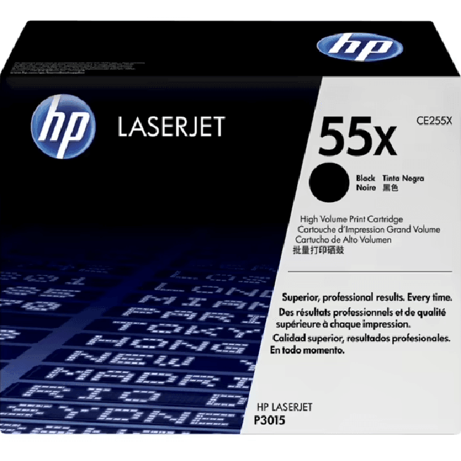 HP 55X Toner Ink Cartridge High Yield Black CE255X M525/P3010/P3011/P3015/M521 CE255X - SuperOffice