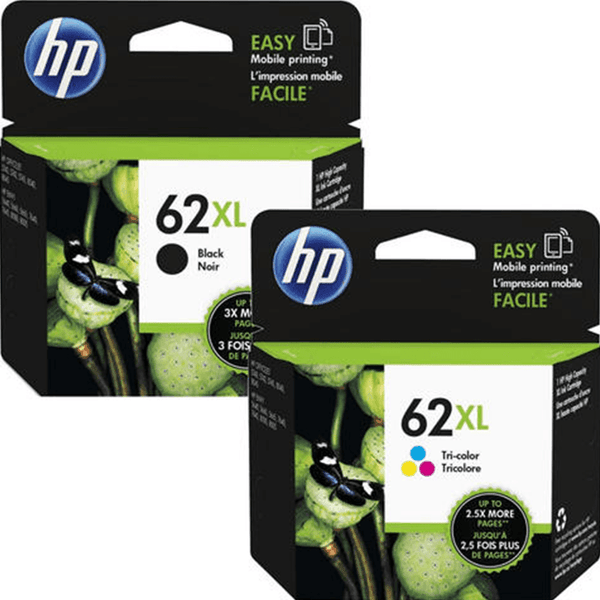 HP 62XL Ink Cartridge High Yield Black/Cyan/Magenta/Yellow Set Bundle HP 62XL (Black + Colour) - SuperOffice