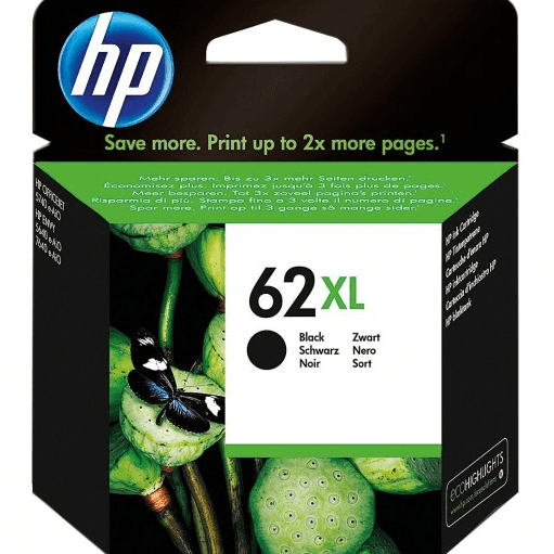 HP 62XL Ink Cartridge High Yield Black/Cyan/Magenta/Yellow Set Bundle HP 62XL (Black + Colour) - SuperOffice