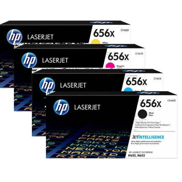 HP 656X Toner Ink Cartridge High Yield Black/Cyan/Magenta/Yellow Set 656X Set - SuperOffice