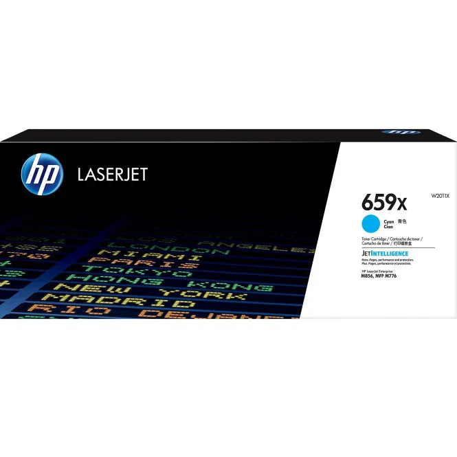 HP 659X Toner Ink Cartridge LaserJet Cyan For M776Z Original Genuine W2011X W2011X - SuperOffice