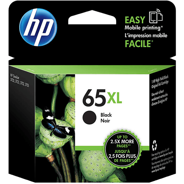 HP 65XL Ink Cartridge High Yield Black N9K04AA - SuperOffice