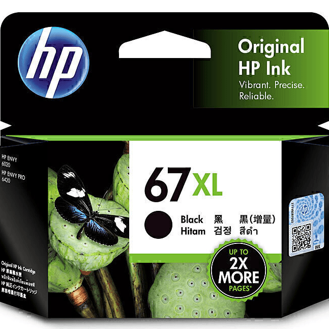 HP 67XL Ink Cartridge High Yield Black/Cyan/Magenta/Yellow Set 3YM58AA/3YM57AA HP 67XL Set - SuperOffice