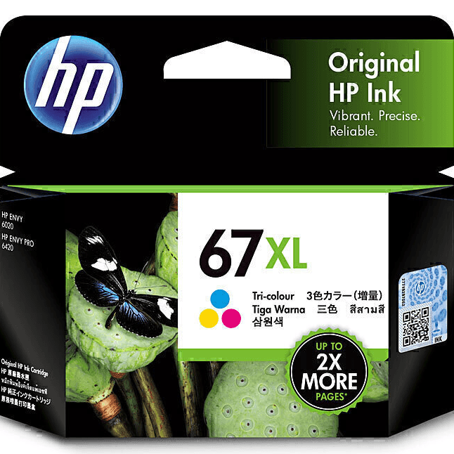 HP 67XL Ink Cartridge High Yield Black/Cyan/Magenta/Yellow Set 3YM58AA/3YM57AA HP 67XL Set - SuperOffice