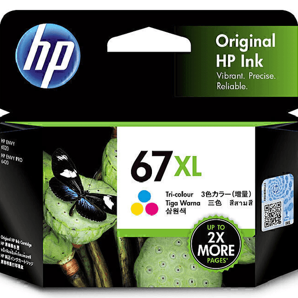 HP 67XL Ink Cartridge High Yield Cyan/Magenta/Yellow Tri-Colour 3YM58AA 3YM58AA - SuperOffice