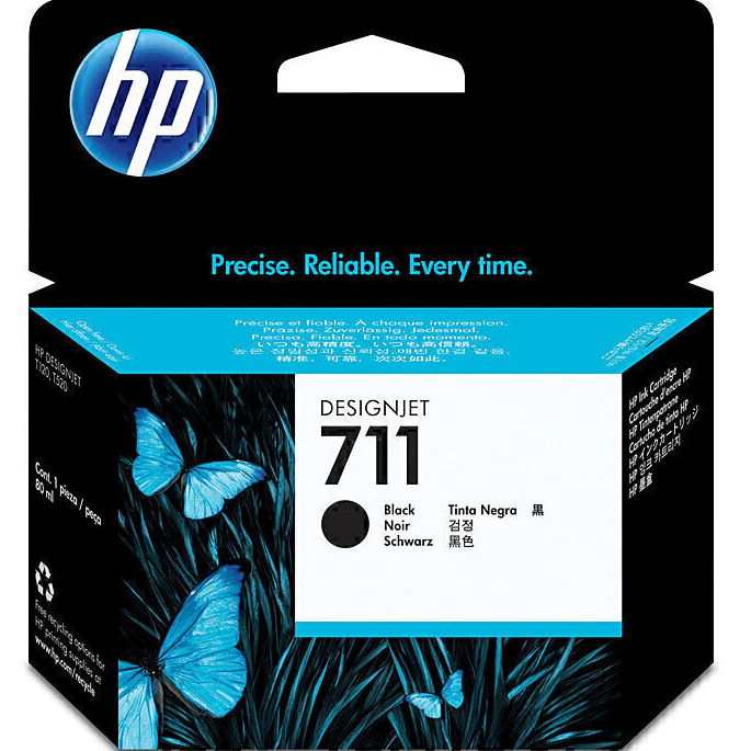 HP 711 Ink Cartridge Set Black/Cyan/Magenta/Yellow DesignJet T120/T520 HP 711 SET - SuperOffice