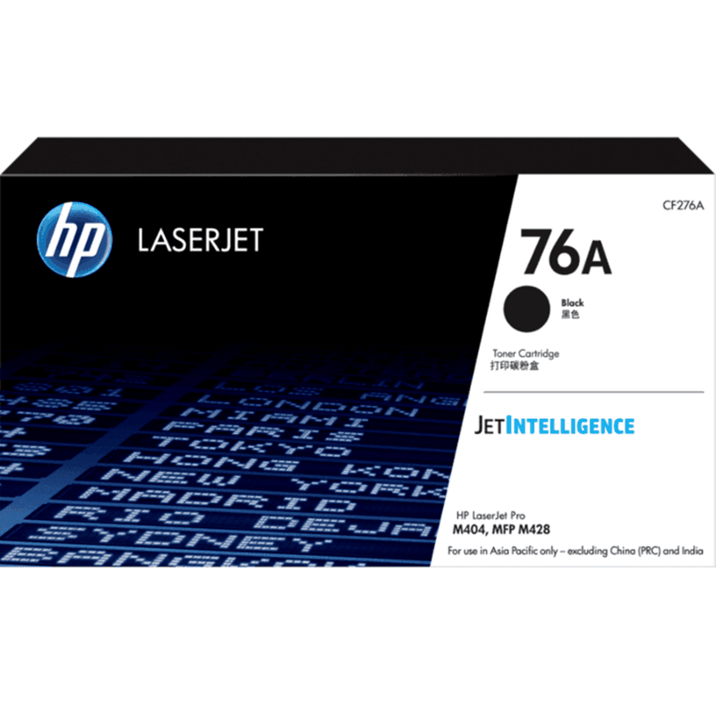 HP 76A LaserJet Pro Toner Ink Cartridge Black CF276A JetIntelligence CF276A - SuperOffice