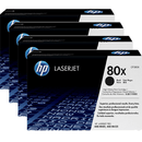 HP 80X Toner Ink Cartridge High Yield Black 4 Pack HP LaserJet Pro 400 M401 M425 Bulk CF280X (4 Pack) - SuperOffice