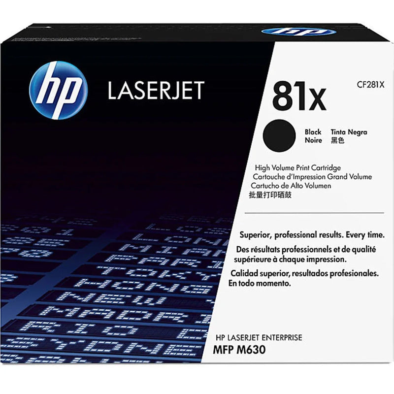 HP 81X Toner Ink Cartridge High Yield Black CF281X