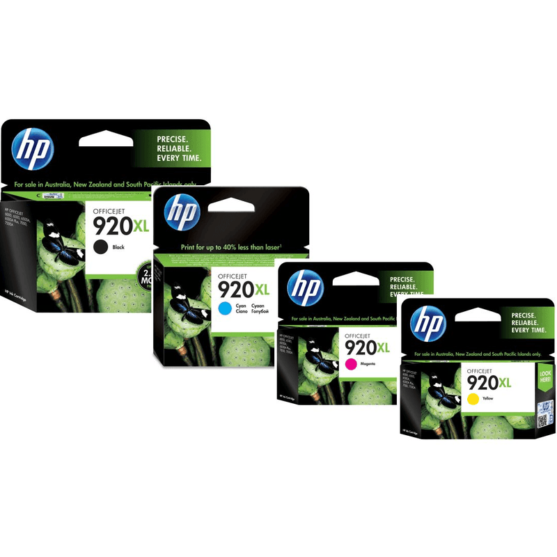HP 920XL Ink Cartridge Set High Yield Black/Cyan/Magenta/Yellow Colours Set HP920XL [4 Colour Set] - SuperOffice