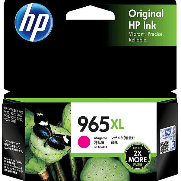 HP 965XL High Yield Ink Cartridge Magenta 3JA82AA Genuine OfficeJet 3JA82AA (965XL Magenta) - SuperOffice