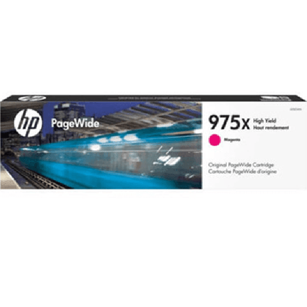 HP 975X Ink Toner Cartridge High Yield Magenta PageWide Pro Genuine L0S03AA L0S03AA - SuperOffice
