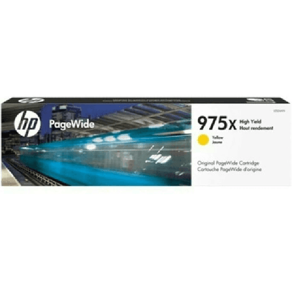 HP 975X Ink Toner Cartridge High Yield Yellow PageWide Pro Genuine L0S06AA L0S06AA - SuperOffice
