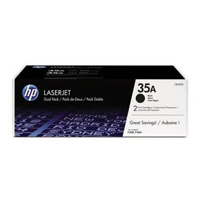 Hp Cb435Ad No.35A Toner Cartridge Twin Pack Black CB435AD - SuperOffice