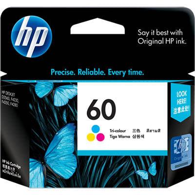 Hp Cc643Wa No.60 Ink Cartridge Tri Colour Pack Cyan/Magenta/Yellow CC643WA - SuperOffice
