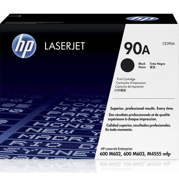 HP CE390A 90A Genuine Black Toner Ink Cartridge LaserJet CE390A - SuperOffice