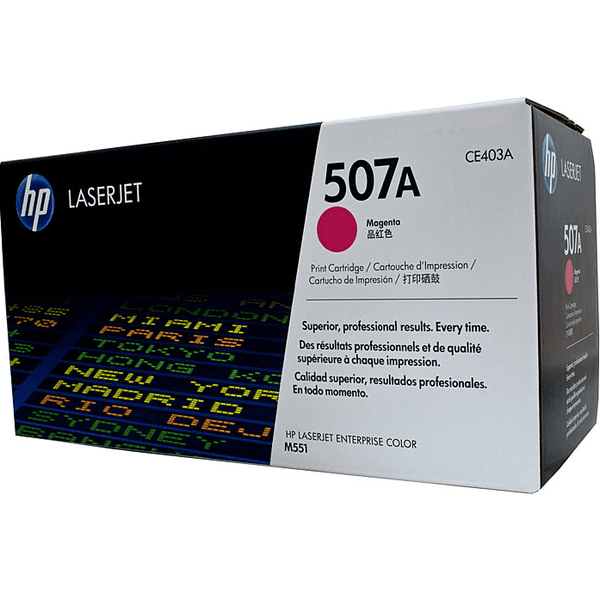 HP CE403A 507A Toner Ink Cartridge Magenta Genuine HTCE403 - SuperOffice