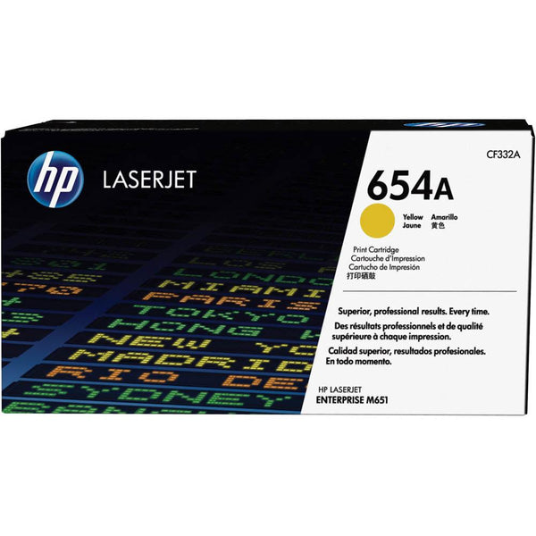 Hp Cf332A No.654A Toner Cartridge Yellow CF332A - SuperOffice