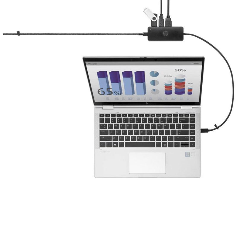 HP G2 USB-C Travel Hub Adapter HDMI/VGA/USB3.2 7PJ38AA - SuperOffice