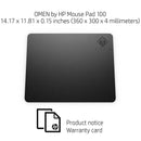 HP OMEN 100 Mouse Pad Desk Mat Gaming 1MY14AA - SuperOffice