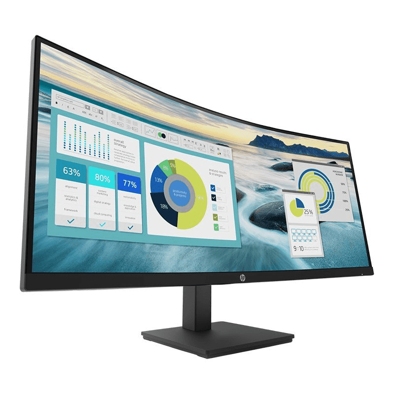 HP P34HC G4 34" UWQHD Curved Studio Monitor Wide Screen 65W USB-C 21Y56AA - SuperOffice