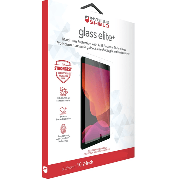 Invisible Shield Glass Elite+ Screen Protector Apple iPad 10.2" 9th/8th/7th Generation 200106077 - SuperOffice