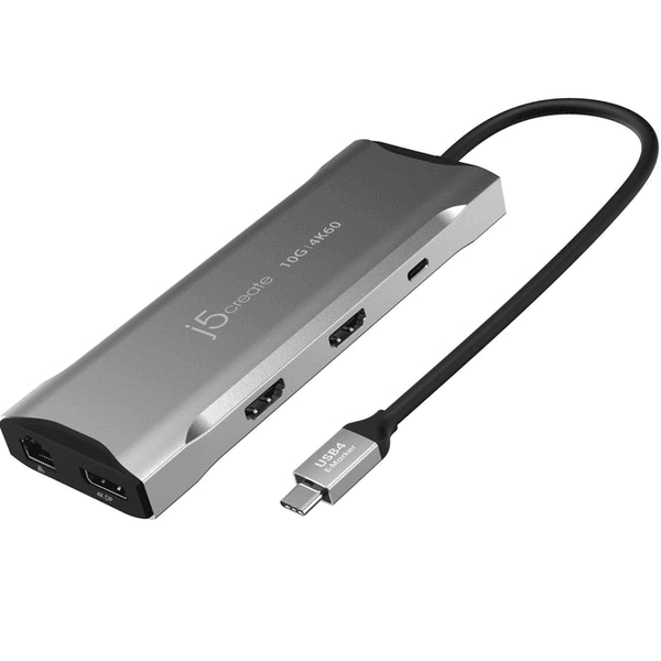 J5Create JCD397 4k60hz Elite USB-c Triple Mini Dock Compatible With USB4 Devices JCD397 - SuperOffice