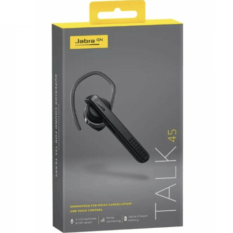 Jabra Talk 45 Mono Bluetooth Calls Headset Ear Piece 100-99800902-40 - SuperOffice