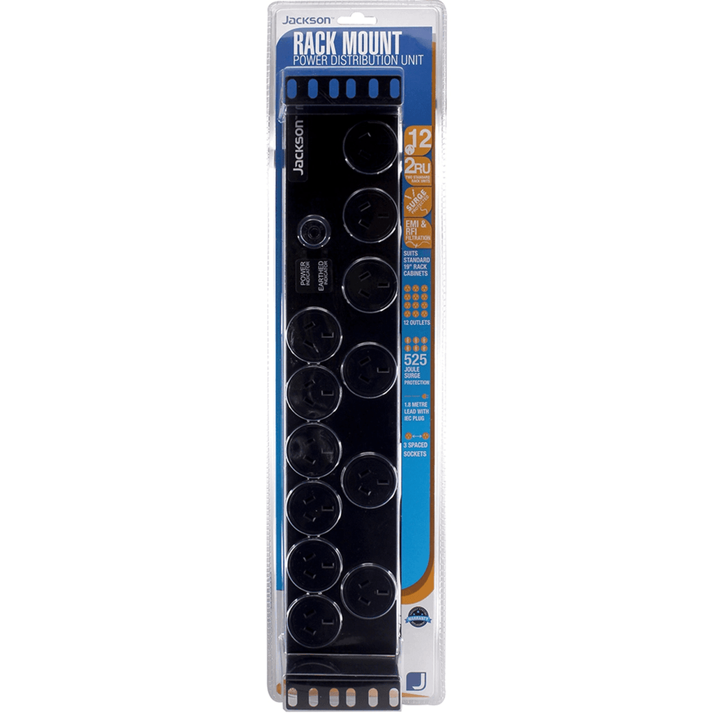 Jackson Rack Mounted Surge Protected 12 Outlet Power | SuperOffice