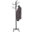 Jastek 8 Hook Coat Jacket Rack Stand Black 322000 - SuperOffice