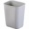 Jastek Plastic Rectangular Waste Bin 12 Litre Grey 277710 - SuperOffice